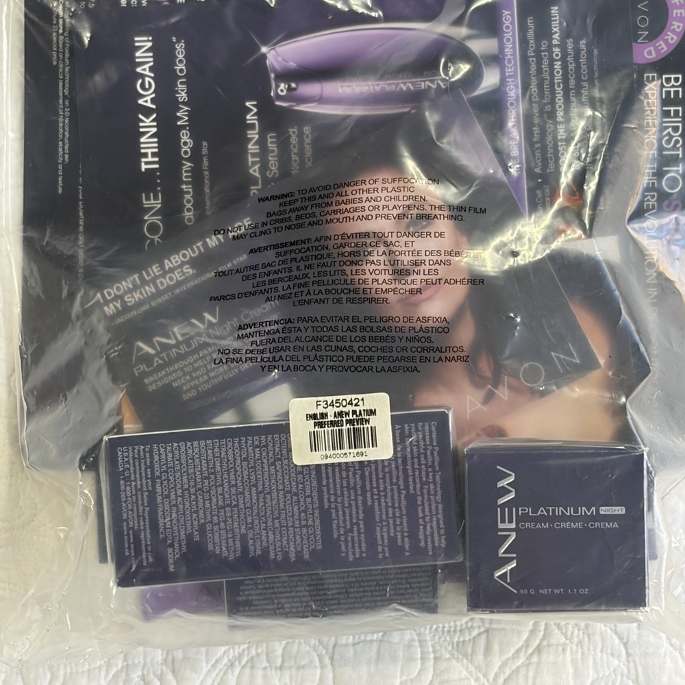 Avon Anew Platinum rep kit - serum and night cream